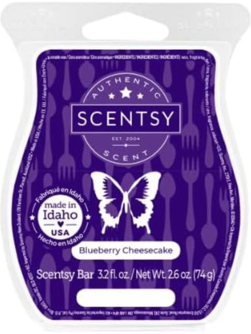 Blueberry Cheesecake Wax Melts - Wickless Candle Tart Warmer 3.2 Oz Bar
